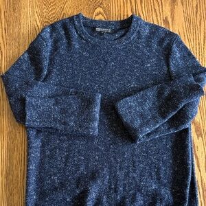 Banana Republic Men's Italian Yarn Navy Crewneck Sweater